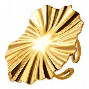 18K Gold Plated Women's Large Ring Adjustable Waterproof Hypoallergenic